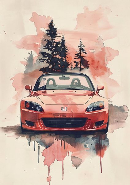 Splashing HondS2000 Araba Posteri – Duvar Tablosu poster görseli