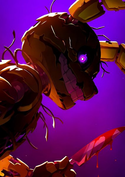 Springtrap Five Nights at Freddy's Fanart Film Posteri – Duvar Tablosu poster görseli