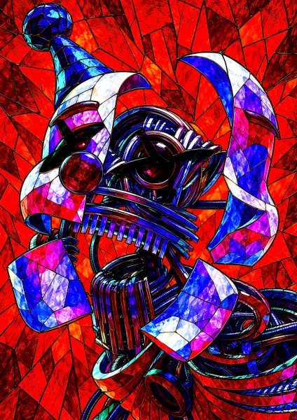 Stained Glass Ennard Five Nights at Freddy's Film Posteri – Duvar Tablosu poster görseli