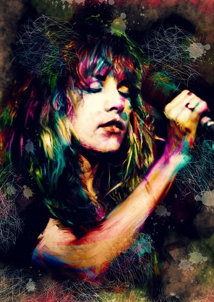 Stevie Nicks Müzik Posteri – Duvar Tablosu poster görseli