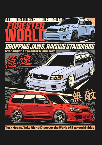 Subaru Forester World Araba Posteri – Duvar Tablosu poster görseli