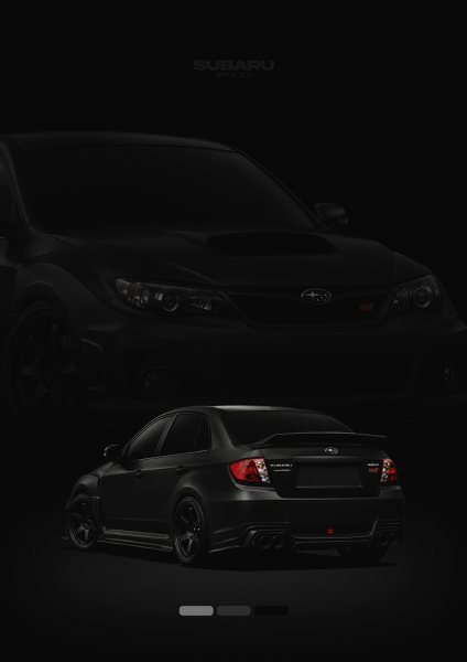 Subaru WRX STI Black Araba Posteri – Duvar Tablosu
