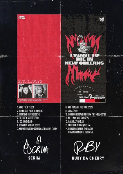 Suicideboys Müzik Posteri – Duvar Tablosu duvarda gerçek ölçek