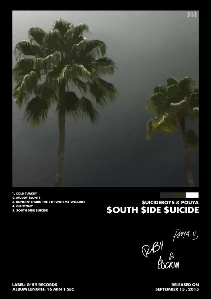 Suicideboys & Pouya Album Müzik Posteri – Duvar Tablosu