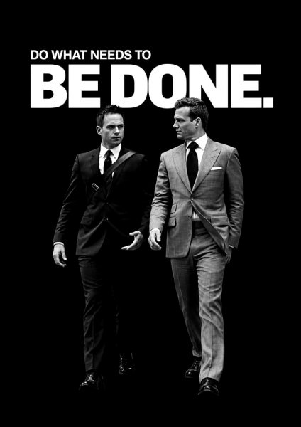 Suits TV Show Inspirational Film Posteri – Duvar Tablosu duvarda gerçek ölçek