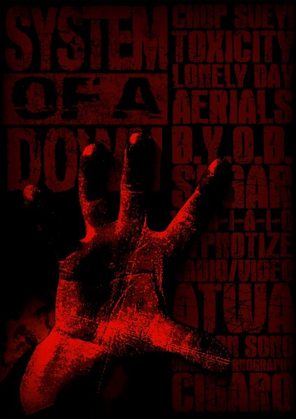 System of a Down Music Müzik Posteri – Duvar Tablosu duvarda gerçek ölçek