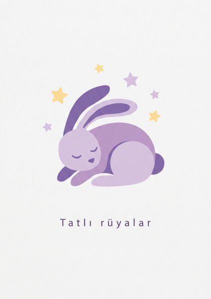 Tatlı Rüyalar Posteri – Minimal Duvar Tablosu
