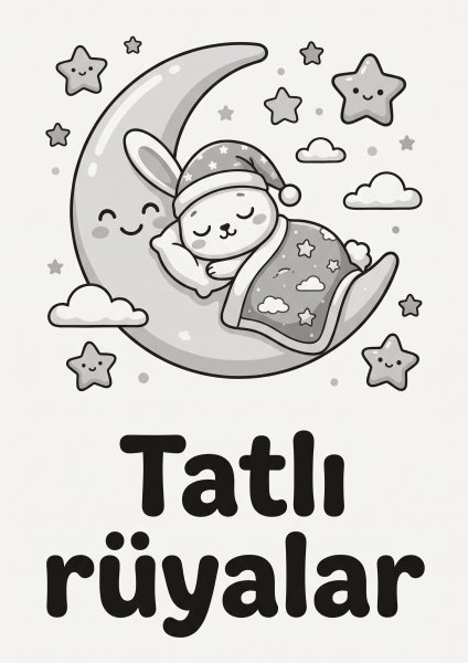 Tatlı Rüyalar Posteri – Sevimli Duvar Tablosu