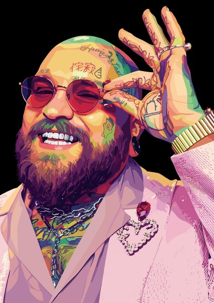 Teddy Swims Pop Art Portrait Müzik Posteri – Duvar Tablosu