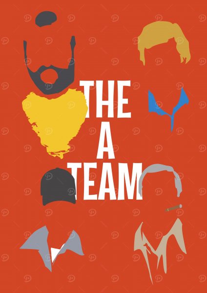 The A Team Film Posteri – Duvar Tablosu duvarda gerçek ölçek