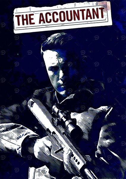 The Accountant Film Posteri – Duvar Tablosu duvarda gerçek ölçek