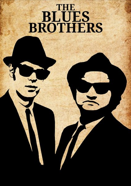 The blues Brothers Film Posteri – Duvar Tablosu duvarda gerçek ölçek