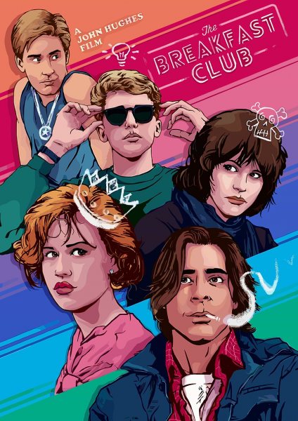 The Breakfast Club Movie Film Posteri – Duvar Tablosu poster görseli