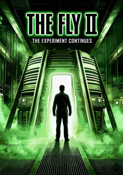 The Fly II Movie Film Posteri – Duvar Tablosu duvarda gerçek ölçek