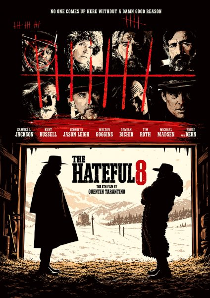 The Hateful Eight Movie Film Posteri – Duvar Tablosu duvarda gerçek ölçek