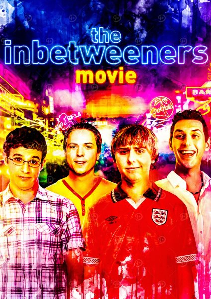 The Inbetweeners Movie Film Posteri – Duvar Tablosu duvarda gerçek ölçek