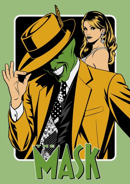 The Mask Movie Poster Art Film Posteri – Duvar Tablosu poster görseli