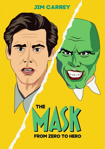 The Mask Movie Poster Art Film Posteri – Duvar Tablosu duvarda gerçek ölçek