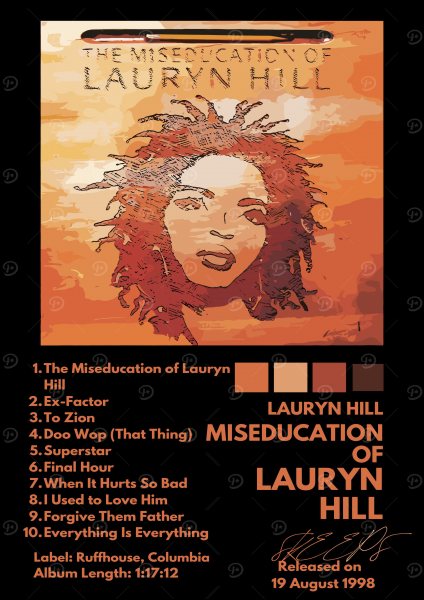 The Miseducation of Lauryn Hill Album Müzik Posteri – Duvar Tablosu poster görseli