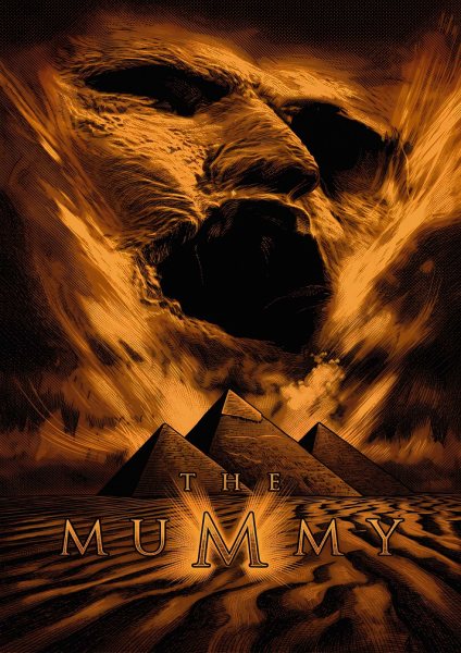 The Mummy Movie Poster Art Film Posteri – Duvar Tablosu duvarda gerçek ölçek
