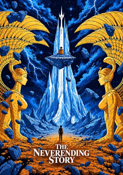 The Neverending Story Fantasy Movie Film Posteri – Duvar Tablosu poster görseli