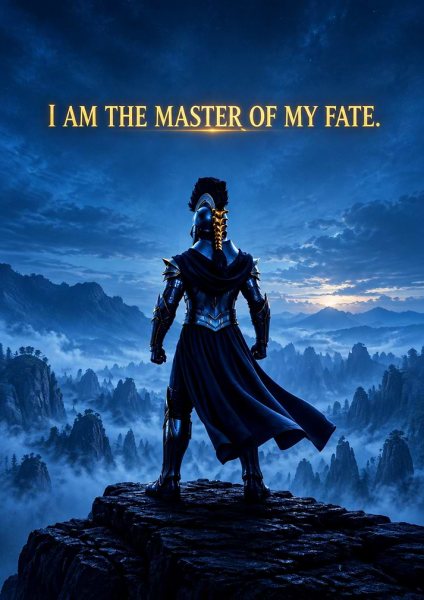 The Odyssey Warrior Standing Over Misty Mountains Film Posteri – Duvar Tablosu