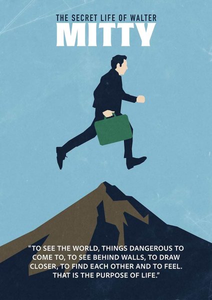 The Secret Life of Walter Mitty Film Posteri – Duvar Tablosu poster görseli