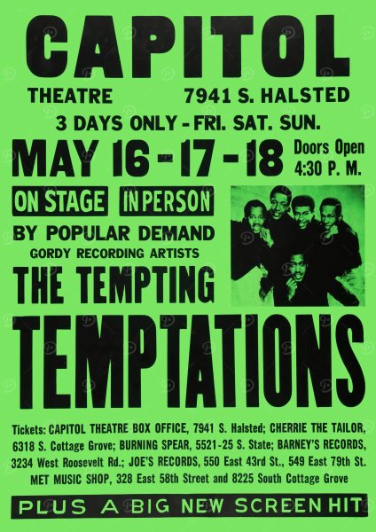 The Temptations Concert Müzik Posteri – Duvar Tablosu duvarda gerçek ölçek
