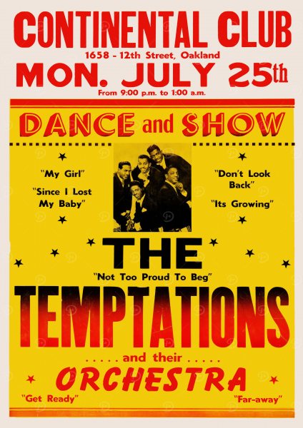 The Temptations Concert Müzik Posteri – Duvar Tablosu duvarda gerçek ölçek