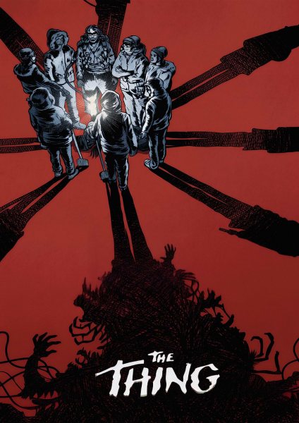 The Thing Movie Poster Art Film Posteri – Duvar Tablosu duvarda gerçek ölçek