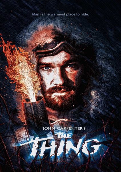 The Thing Movie Poster Art Film Posteri – Duvar Tablosu duvarda gerçek ölçek