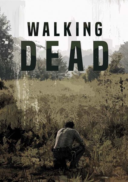 The Walking Dead Rick Grimes Film Posteri – Duvar Tablosu duvarda gerçek ölçek