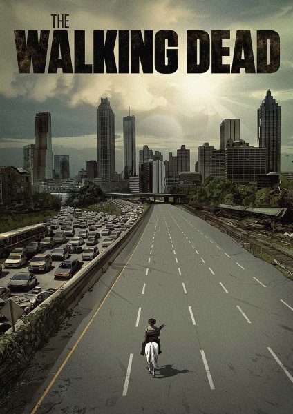 The Walking Dead Rick Grimes Film Posteri – Duvar Tablosu duvarda gerçek ölçek