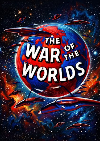 The War of the Worlds Film Posteri – Duvar Tablosu duvarda gerçek ölçek