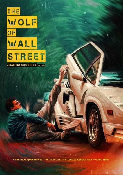 The Wolf of Wall Street Film Posteri – Duvar Tablosu duvarda gerçek ölçek