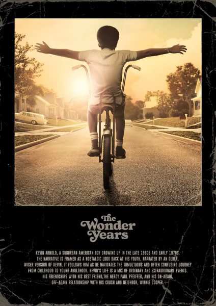 The Wonder Years Film Posteri – Duvar Tablosu duvarda gerçek ölçek