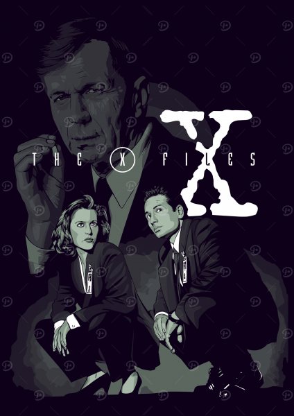 The X Files Film Posteri – Duvar Tablosu duvarda gerçek ölçek