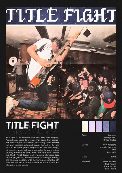 Title Fight Band Müzik Posteri – Duvar Tablosu