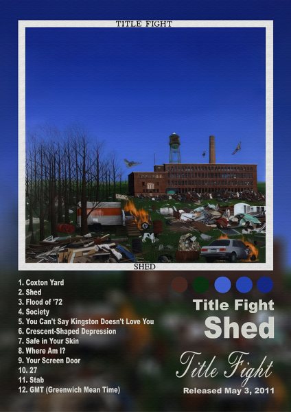 Title Fight Shed Album Müzik Posteri – Duvar Tablosu duvarda gerçek ölçek
