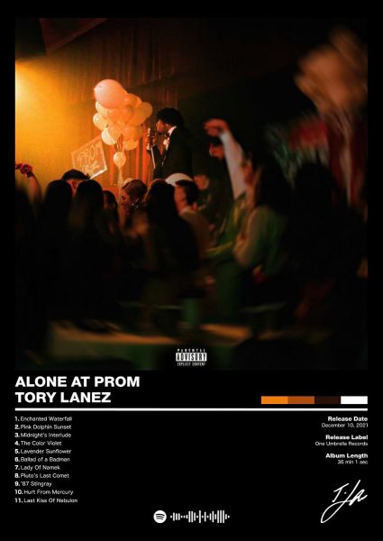 Tory Lanez - Alone At Prom Müzik Posteri – Duvar Tablosu duvarda gerçek ölçek