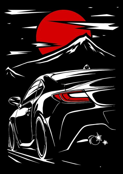 Toyota GR86 Araba Posteri – Duvar Tablosu
