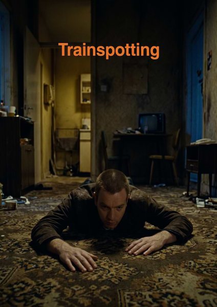 Trainspotting Movie Poster Featuring Mark Renton Film Posteri – Duvar Tablosu duvarda gerçek ölçek
