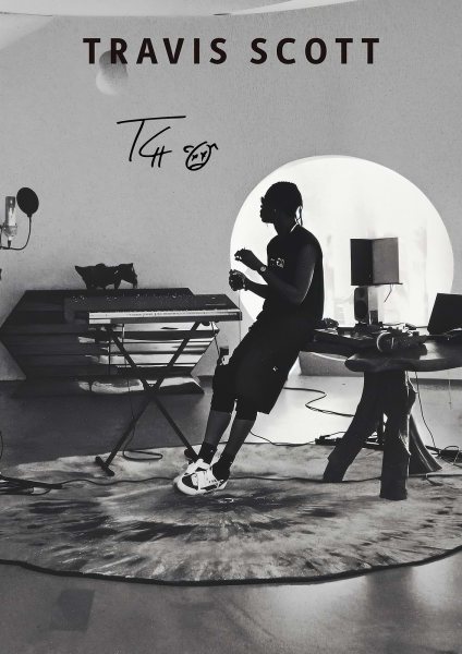 Travis Scott Music Studio Silhouette Müzik Posteri – Duvar Tablosu duvarda gerçek ölçek