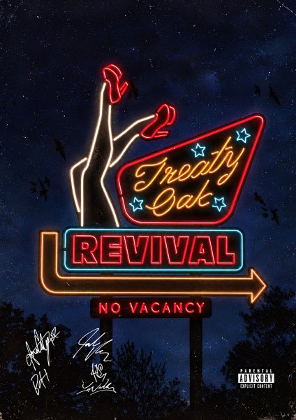 Treaty Oak Revival Neon Sign Müzik Posteri – Duvar Tablosu poster görseli