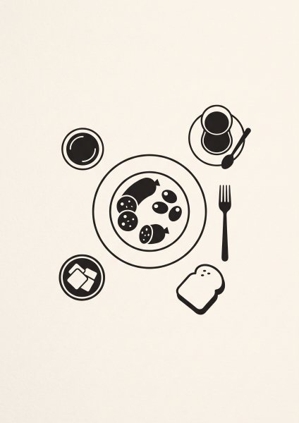 Türk Kahvaltısı Posteri – Minimal Duvar Tablosu