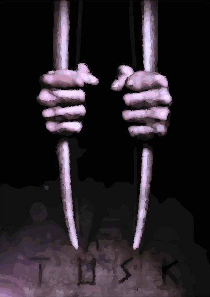 Tusk: Hands gripping bars in darkness Film Posteri – Duvar Tablosu duvarda gerçek ölçek