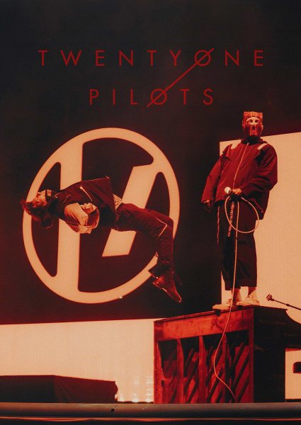 Twenty One Pilots Concert Performance Müzik Posteri – Duvar Tablosu duvarda gerçek ölçek