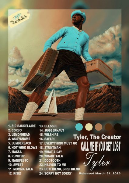 Tyler, The Creator Call Me If You Get Lost Album Cover Müzik Posteri – Duvar Tablosu poster görseli