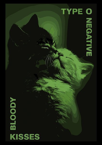 Type O Negative Bloody Kisses Cats Müzik Posteri – Duvar Tablosu poster görseli