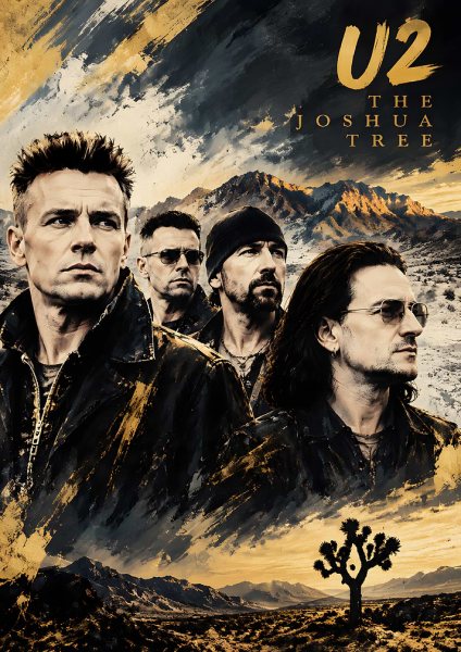 U2 The Joshua Tree Müzik Posteri – Duvar Tablosu poster görseli